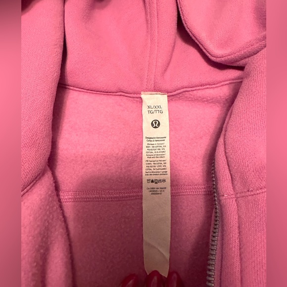 Scuba Oversized Full-Zip Hoodie in Dahlia Mauve XL/XXL - Picture 2 of 3